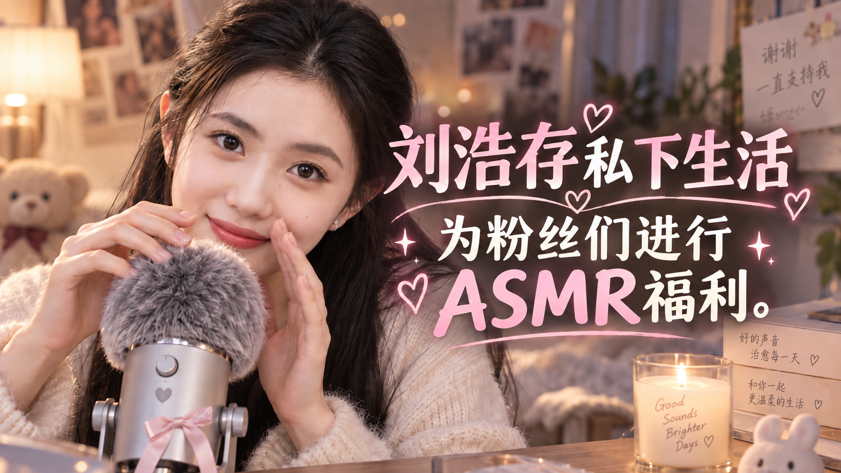 刘浩存沉浸式ASMR｜温柔耳语帮你口，舌吻停不下来，骚气十足～